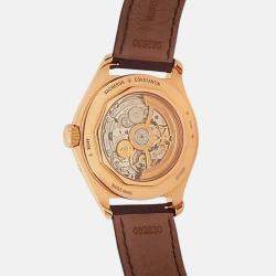 Pre Owned Vacheron Constantin Fiftysix Day-Date 4400E/000R-B436 Automatic Silver Dial 18k Rose Gold Men's Wristwatch 40 mm