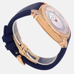 Pre Owned Vacheron Constantin Quai De L'ile 86050/000R-I0P29 Automatic Silver Dial 18k Rose Gold Men's Wristwatch 41mm