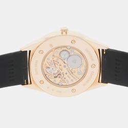 مملوكة مسبقًا Vacheron Constantin Historiques Ultra Fine 33155/000R-9588 Manual Winding Silver Dial 18k Rose Gold Wristwatch 36mm