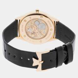 مملوكة مسبقًا Vacheron Constantin Historiques Ultra Fine 33155/000R-9588 Manual Winding Silver Dial 18k Rose Gold Wristwatch 36mm