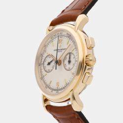 مملوكة مسبقًا ساعة يد رجالية فاشرون كونستاتين ليس هيستوريك 47101/000J بفضية تعبئة يدوية ذهب أصفر 18 قيراط مستعملة 37 ملم