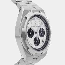 Pre Owned Pre-Owned Vacheron Constantin Overseas Chronograph 5500V/110A-B686 Silver Automatic Stainless Steel Men's Wristwatch 42 MM