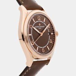 مملوكة مسبقًا ساعة يد رجالية فاشرون كونستانتين فيفتي سيكس 4600E/000R-B576 بني تلقائية ذهب وردي 18 قيراط 40 ملم مستعملة