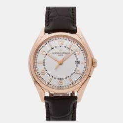 Pre Owned Pre-Owned Vacheron Constantin FiftySix 4600E/000R-B441 Silver Automatic 18k Rose Gold  Men's Wristwatch 40 MM