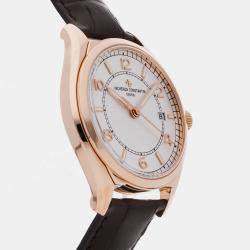 Pre Owned Vacheron Constantin FiftySix 4600E/000R-B441 Automatic Silver Dial 18k Rose Gold Men's Wristwatch 40mm