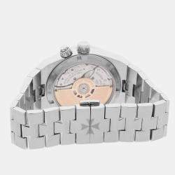 Pre Owned ساعة يد رجالية فاشرون كونستانتين أوفرسيز دوال تايم 7900V/110A-B546 تلقائية سوداء فولاذ مقاوم للصدأ ممُلكة مسبقاً 41 ملم