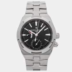 Pre Owned Pre-Owned Vacheron Constantin Overseas Dual Time 7900V/110A-B546 Black  Automatic Stainless Steel  Men's Wristwatch 41 MM