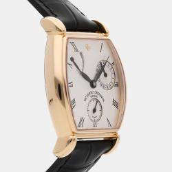 مملوكة مسبقًا Pre-Owned Vacheron Constantin Malte Jubilee 240th Anniversary 47240/000J-5 White Automatic 18k Yellow Gold Men's Wristwatch 33 MM