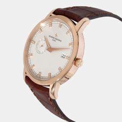 Vacheron Constantin Silver 18k Rose Gold Patrimont Traditionelle 87172/000R-9602 Automatic Men's Wristwatch 38 mm