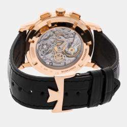 Vacheron Constantin Silver 18k Rose Gold Patrimony 47192/000R-9352 Manual Winding Men's Wristwatch 42 mm