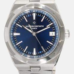 Vacheron Constantin Blue Stainless Steel Overseas 4500V/110A-B128 Automatic Men's Wristwatch 41 mm