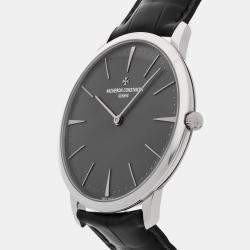 Vacheron Constantin Grey Platinum Patrimony Manual Winding Men's Wristwatch 40 mm