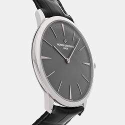 Vacheron Constantin Grey Platinum Patrimony Manual Winding Men's Wristwatch 40 mm