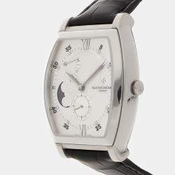 Vacheron Constantin Silver 18k White Gold Malte 83080/000G-9408 Manual Winding Men's Wristwatch 39 mm