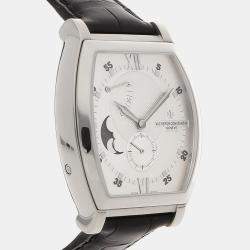 Vacheron Constantin Silver 18k White Gold Malte 83080/000G-9408 Manual Winding Men's Wristwatch 39 mm