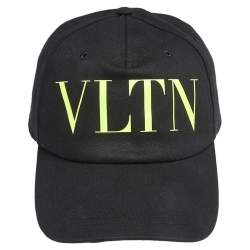 Valentino Black VLTN Print Cotton Baseball Cap Size 60 Valentino | TLC
