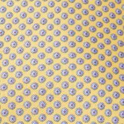 Pre Owned Valentino Yellow Printed Silk Tie