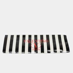 Pre Owned Valentino Black Floral Print Silk Traditional Tie