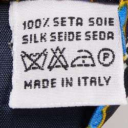 Pre Owned Valentino Black Floral Print Textured Silk Traditional Tie