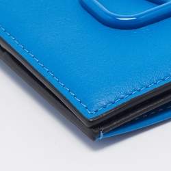Valentino Blue Leather VLogo Signature Card Holder