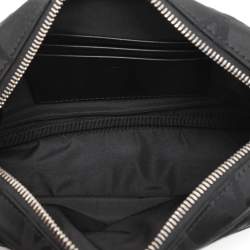 Valentino Black Fabric and Leather Iconographe Messenger Bag