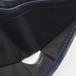 Valentino Navy Blue Leather Rockstud Bifold Wallet