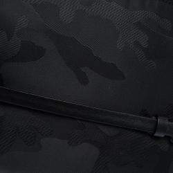 Pre Owned Valentino Black Nylon Camouflage Messenger Bag