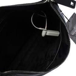 Pre Owned Valentino Black Nylon Camouflage Messenger Bag