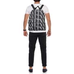 Valentino Black Canvas VLTN Backpack