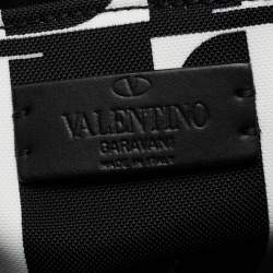 Valentino Black Canvas VLTN Backpack