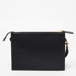 Valentino Garavani Black Leather Pouch