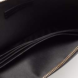 Pre Owned Valentino Garavani Black Leather Pouch