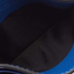 Pre Owned Valentino Blue Leather Rockstud Card Holder