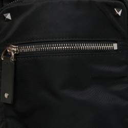 Valentino Black Nylon Rockstud VLTN Crossbody Bag