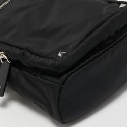 Valentino Black Nylon Rockstud VLTN Crossbody Bag