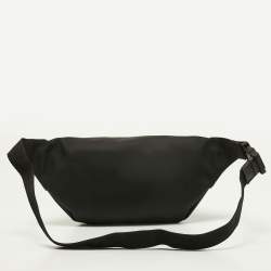 Valentino Black Nylon Printed Belt Bag
