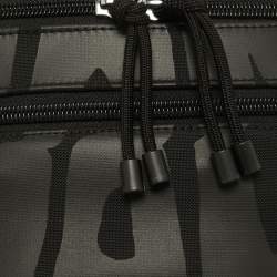 Valentino Black Nylon Printed Belt Bag