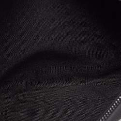 Pre Owned Valentino Black Nylon VLTN Front Pocket Messenger Bag 