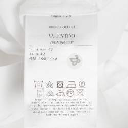 مملوكة مسبقًا Valentino White Cotton Long Sleeve Shirt XL