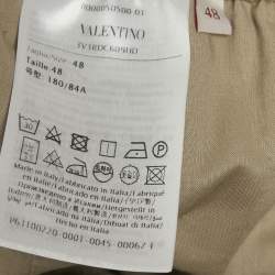 Pre Owned Valentino Beige Cotton Shorts M