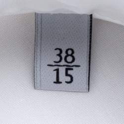 Pre Owned Valentino White Cotton Button Front Shirt S