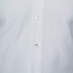 Pre Owned Valentino White Cotton Button Front Shirt S