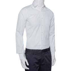 Pre Owned Valentino White Cotton Button Front Shirt S