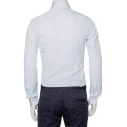 Pre Owned Valentino White Cotton Button Front Shirt S