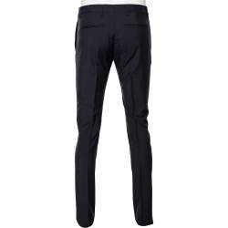 Pre Owned Valentino Navy Blue Wool Straight Fit Formal Pants XS