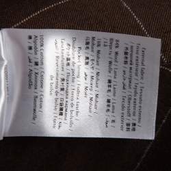 Pre Owned Valentino Navy Blue Wool Straight Fit Formal Pants XS