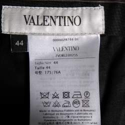 Valentino Navy Blue Wool Tapered Trousers XS