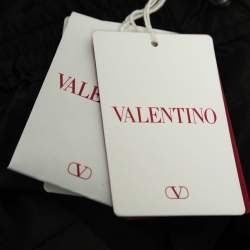 Valentino Black Silk Pleated Shorts M 