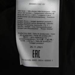 Pre Owned Valentino Black Silk Short-Sleeve Shirt S