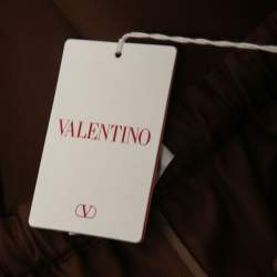 Valentino Brown Cotton Drawstring Shorts M